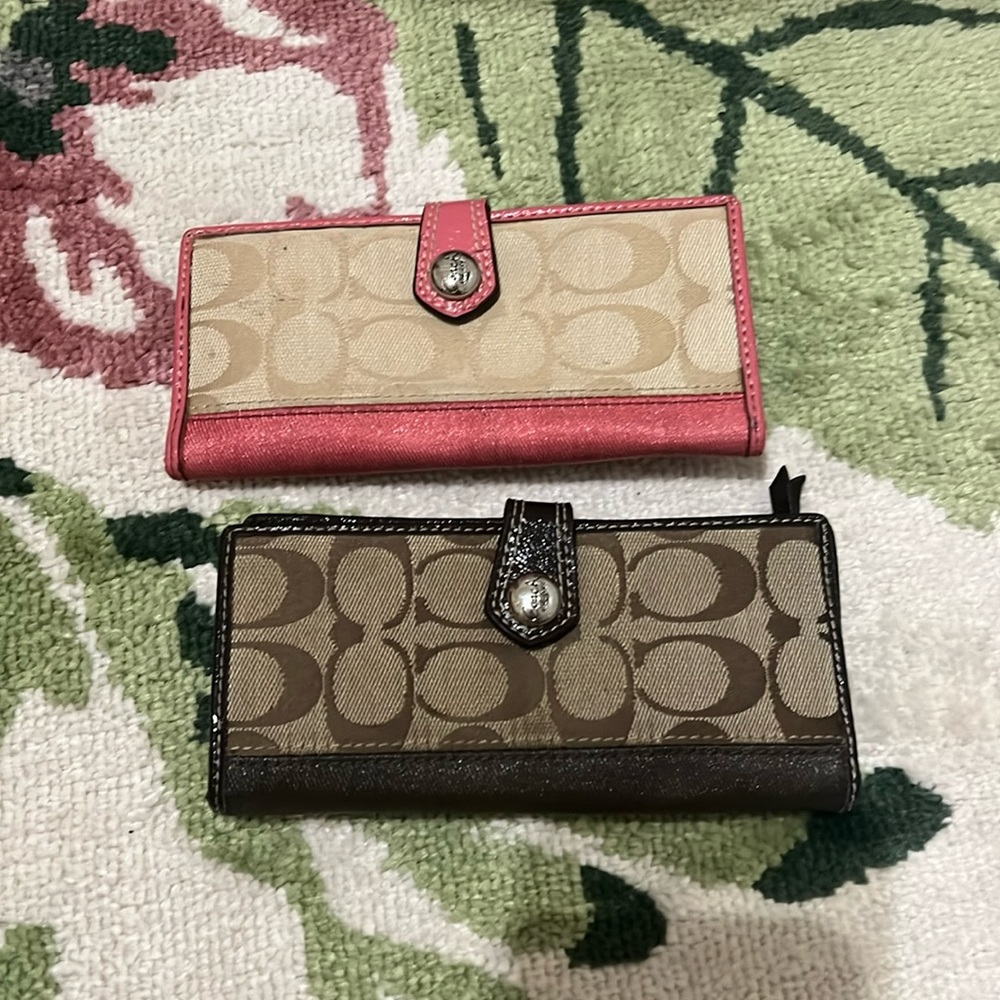 Two coach wallets